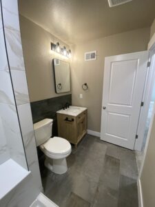 bathroom flooring project